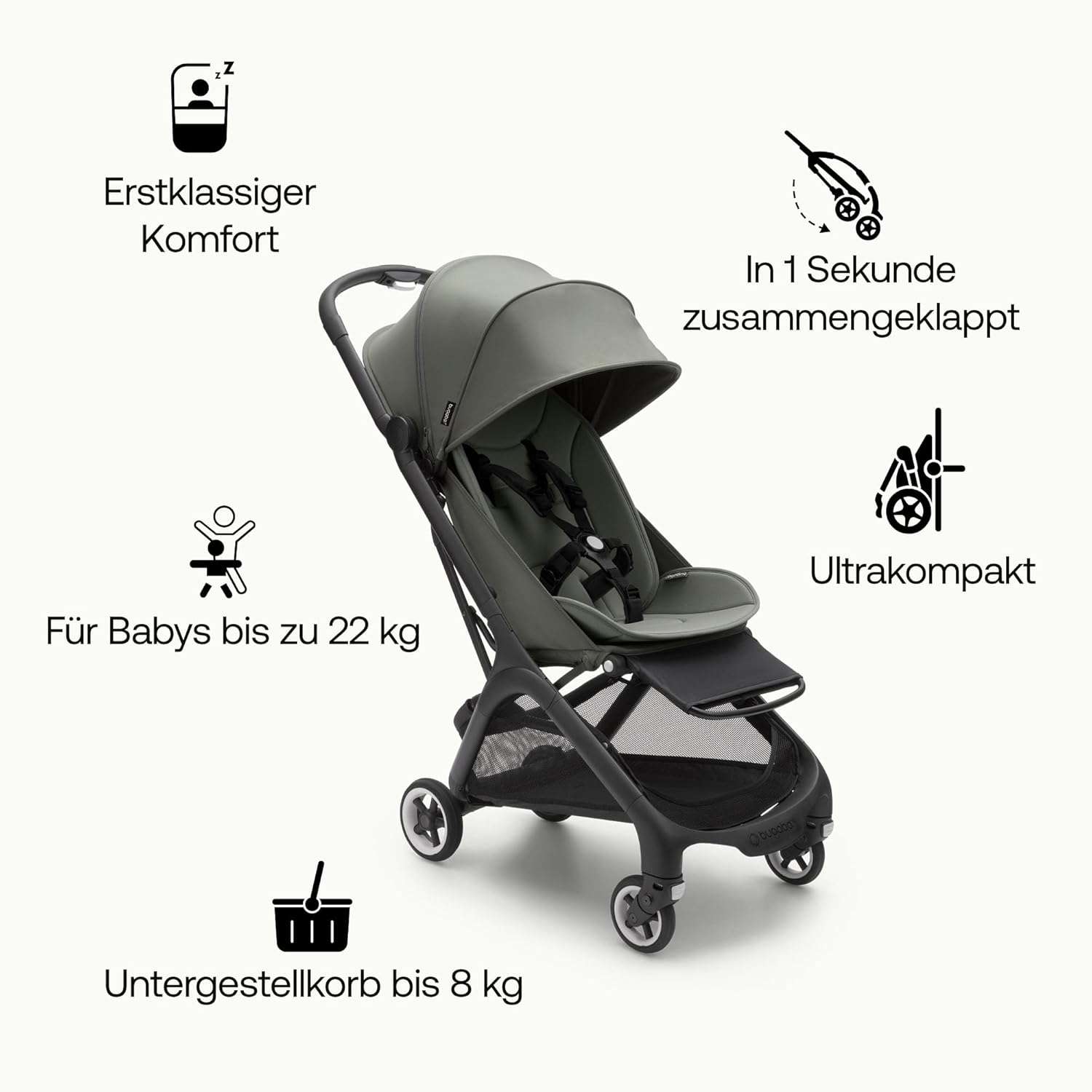Bugaboo Butterfly Reisebuggy zusammengeklappt