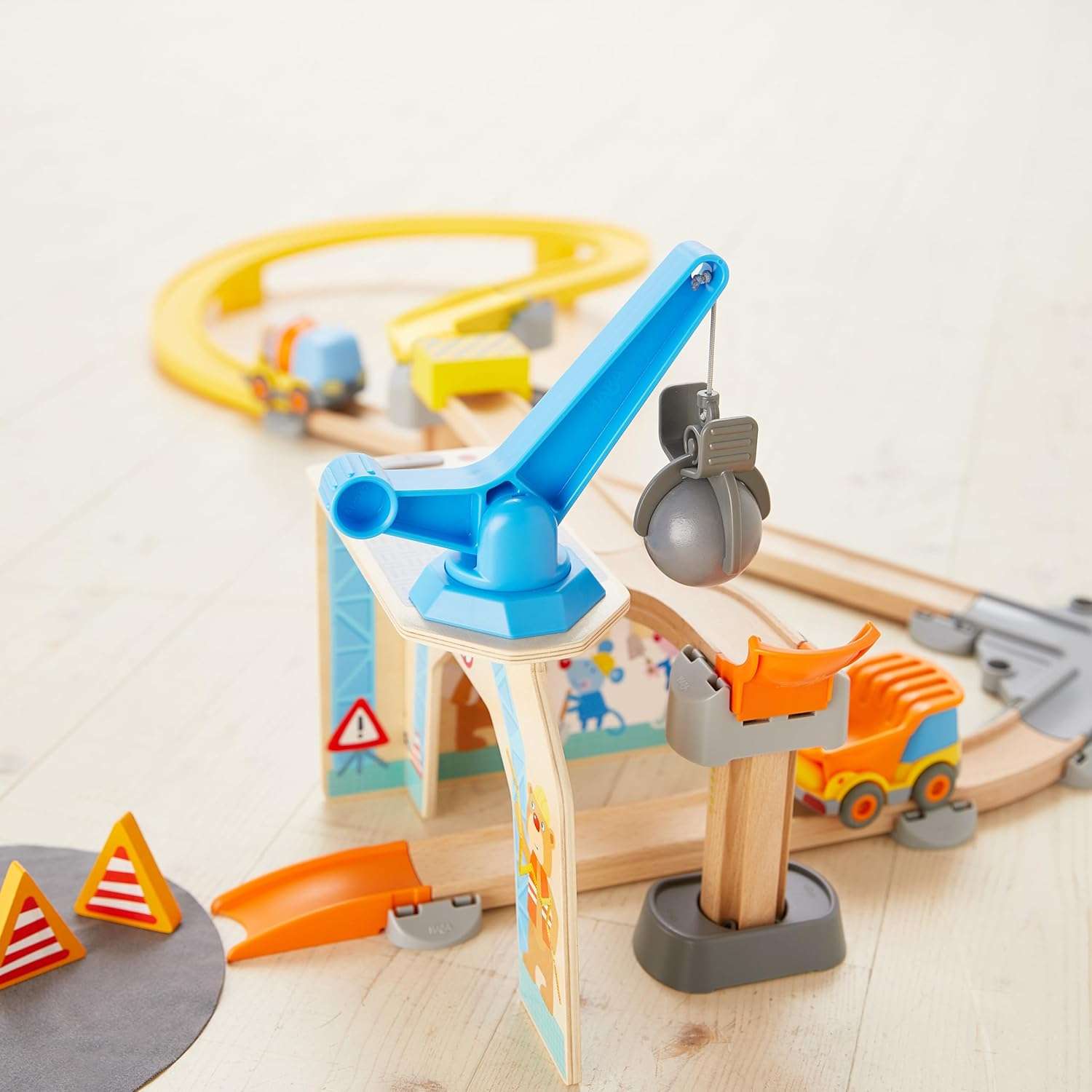 Haba Kullerbü Spielbahn Große Baustelle Produktbild