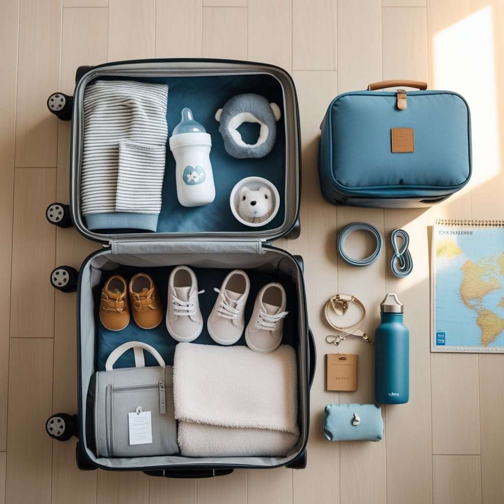 Packliste für Reisen mit Kind und Haustier_grafik